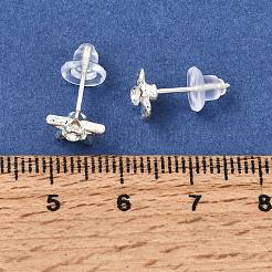 Alloy Enamel Stud Earrings for Women&nbsp;AL-CBA004A-03S