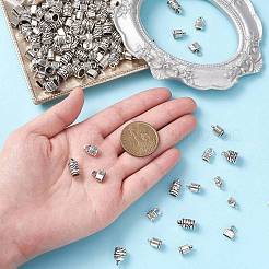 120Pcs 6 Styles Tibetan Style Alloy Cord Ends&nbsp;TIBE-CJ0001-29
