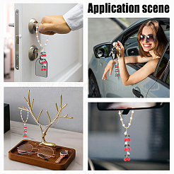 Acrylic & Resin & Glass Seed Beaded Car Hanging Pendant Decorations&nbsp;HJEW-DR00329