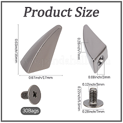 30Bags Alloy Decorative Rivets&nbsp;FIND-GF0009-69B-B