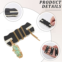 10Pcs Imitation Leather Necklace Anti-Winding Display Cards with Wool&nbsp;AJEW-CL0002-96D