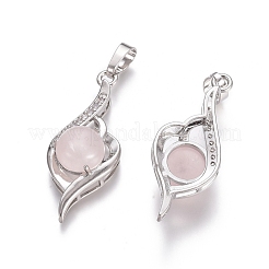 Natural Rose Quartz Pendants&nbsp;G-L512-G11