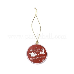 Christmas Theme Acrylic Pendant Decoration&nbsp;HJEW-G021-01D