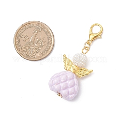 Opaque Acrylic Angel Pendant Decorations&nbsp;HJEW-JM04434