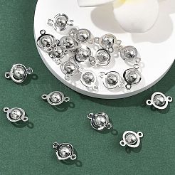 SHEGRACE Brass Round Links&nbsp;XGR0126P-122P