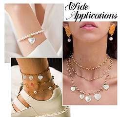 60Pcs 6 Styles ABS Plastic Imitation Pearl Pendants&nbsp;PALLOY-CJ00171