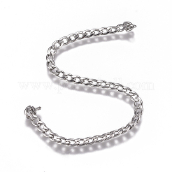 Non-Tarnish 304 Stainless Steel Chain&nbsp;X-CHS-G017-11P-0.6mm