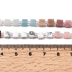 Natural Howlite & Pink Opal & Flower Amazonite & Rhodonite & Tiger Eye Beads Strands&nbsp;G-H333-03A