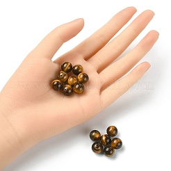 Natural Tiger Eye Round Beads&nbsp;G-YW0001-57