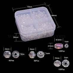 4 Style Electroplate Glass Beads&nbsp;EGLA-YW0001-35
