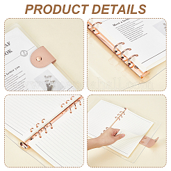 PVC with Iron Loose Leaf Notebook&nbsp;AJEW-WH0481-540A