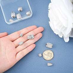 304 Stainless Steel Corrugated Beads&nbsp;STAS-UN0018-54P