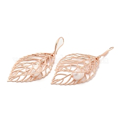 Rack Plating Brass Earrings for Women&nbsp;EJEW-M260-26RG