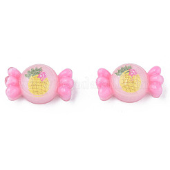 Printed Translucent Epoxy Resin Cabochons&nbsp;LS-CRES-N034-29B
