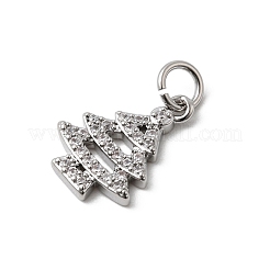 Brass Micro Pave Cubic Zirconia Pendants&nbsp;KK-L262-09P