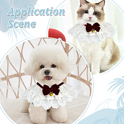 Bowknot Polyester Dog Bibs&nbsp;AJEW-WH0651-22B-03
