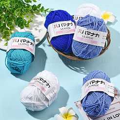 12 Skeins 4 Colors 4-Ply 59.7%Polyester & 40.3%Acrylic Fiber Yarn for Tufting Gun Rugs&nbsp;OCOR-FS0001-07D