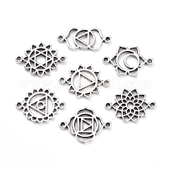 Tibetan Style Alloy Links connectors&nbsp;TIBE-X0019-15AS-RS