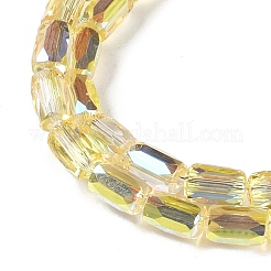 Electroplate Glass Beads Strands&nbsp;GLAA-Q101-02A-HP01
