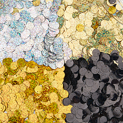 160G 4 Colors PVC Paillette/Sequins Pendants&nbsp;KY-CY0001-03