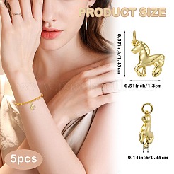 5Pcs Brass Pendants&nbsp;KK-SZ0007-46