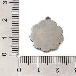 304 Stainless Steel Pendant Cabochon Settings&nbsp;STAS-G344-06P