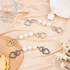 3 Strands 3 Colors ABS Pearl Bag Extender Chains&nbsp;FIND-PH0001-23