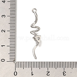 Brass Micro Pave Cubic Zirconia Pendants&nbsp;KK-M301-14P