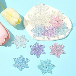 14Pcs 5 Colors AB Color Transparent Acrylic Chandelier Component Links&nbsp;TACR-FS0001-55