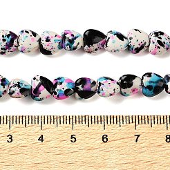 Spray Printed Synthetic Turquoise Beads Strands&nbsp;TURQ-P002-01A-03