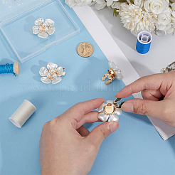 2 Pairs Alloy Rhinestone Cufflinks&nbsp;BUTT-CY0001-40