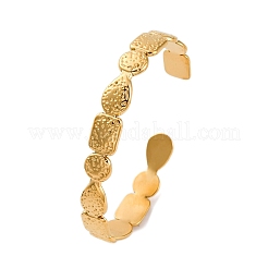 304 Stainless Steel Cuff Bangles for Women&nbsp;BJEW-F491-01G-02