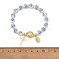 201 Stainless Steel & Brass Charm Bracelets&nbsp;BJEW-JB13966