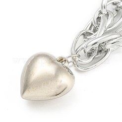 Heart Pendant Necklace&nbsp;LS-NJEW-K261-03P