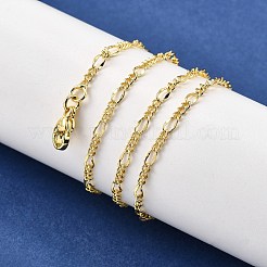 Brass Figaro Chain Necklaces&nbsp;NJEW-M108-42G
