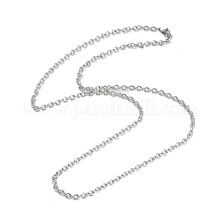 304 Stainless Steel Cable Chain Necklaces for Women Men&nbsp;STAS-M102-69P