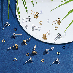 Brass Stud Earring Findings&nbsp;KK-CN0003-43