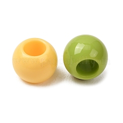 Opaque & Transparent Acrylic European Beads&nbsp;AC-CBABC78-01