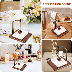 Pine with Iron Napkin Holder&nbsp;AJEW-WH0609-141