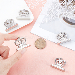 Crown Alloy Memo Clip&nbsp;LS-AJEW-WH0237-62