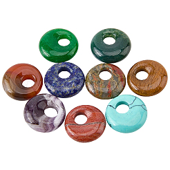 12Pcs 12 Styles Natural & Synthetic Mixed Gemstone Pendants&nbsp;G-SC0003-89