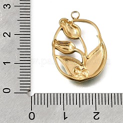 304 Stainless Steel Pendants&nbsp;STAS-N108-99G