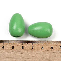 Spray Painted Wood European Beads&nbsp;WOOD-F017-10E
