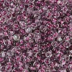 Transparent Inside Colours Glass Seed Beads&nbsp;X1-SEED-A032-04N