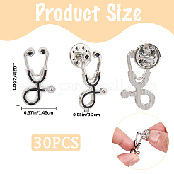 30Pcs Creative Zinc Alloy Brooches&nbsp;JEWB-CP0001-35