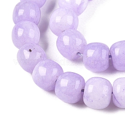 Dyed Natural White Jade Beads Strands&nbsp;G-T138-S18