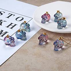 5Pcs Electroplate K9 Glass Pendants&nbsp;EGLA-SZ0001-31