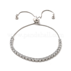 Adjustable Brass Micro Pave Cubic Zirconia Bracelets&nbsp;BJEW-G588-01P