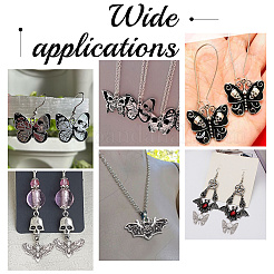 45pcs 15 styles Halloween Alloy Enamel & Tibetan Style Pendants&nbsp;ENAM-AR0001-56