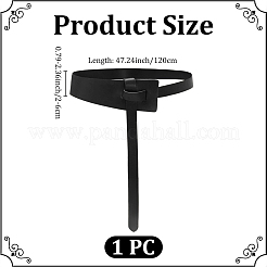 Soft PU Leather Tie Knot Belts for Dress&nbsp;AJEW-WH20816-270B